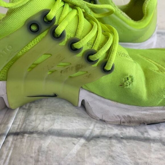 Nike Air Presto men 7 tie up low top athletic shoes neon yellow/green - Picture 5 of 13